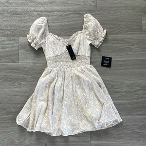 Lulus dress beige summer floral